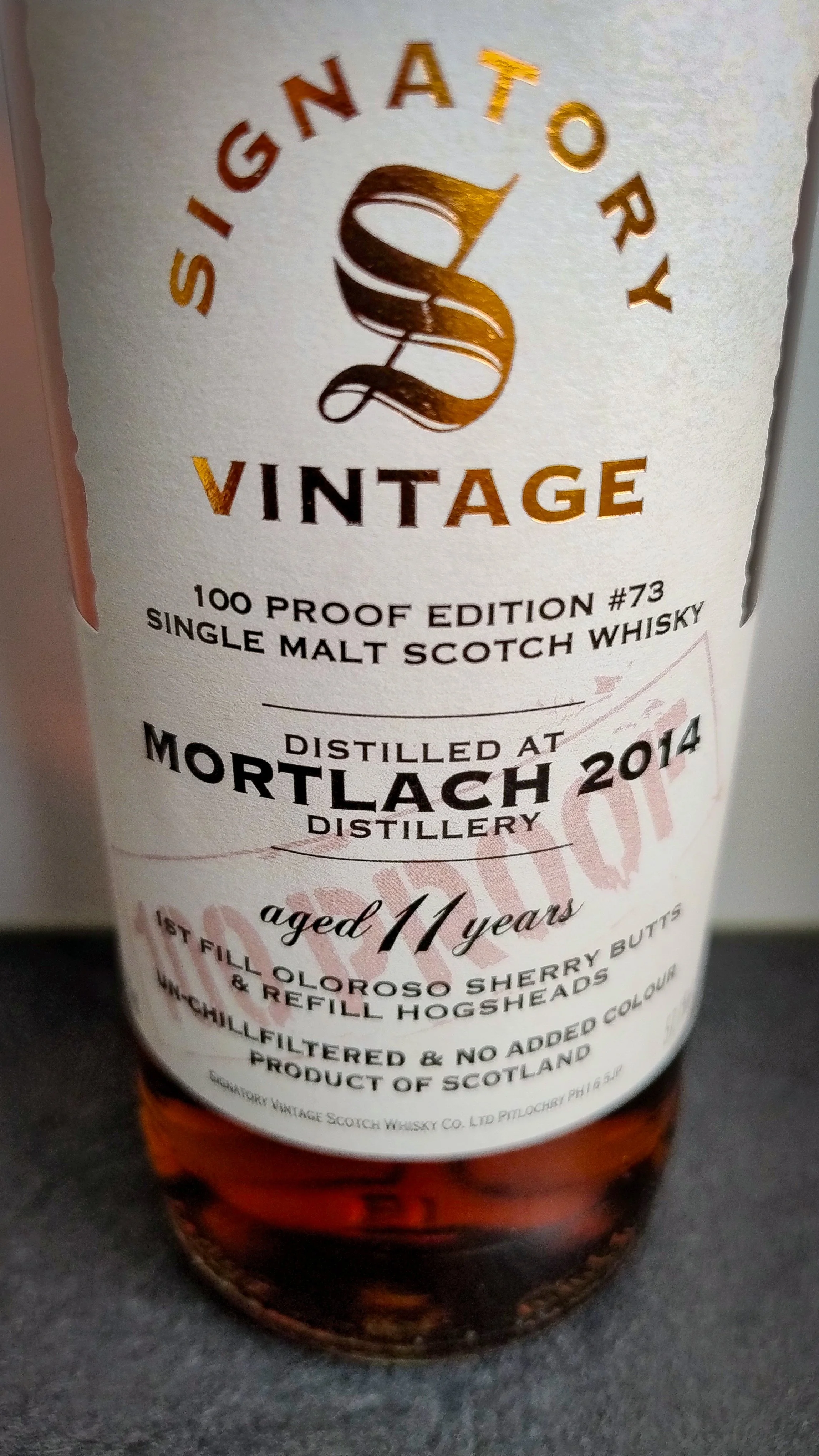 Mortlach 11yo Signatory 100º Proof — Dramface